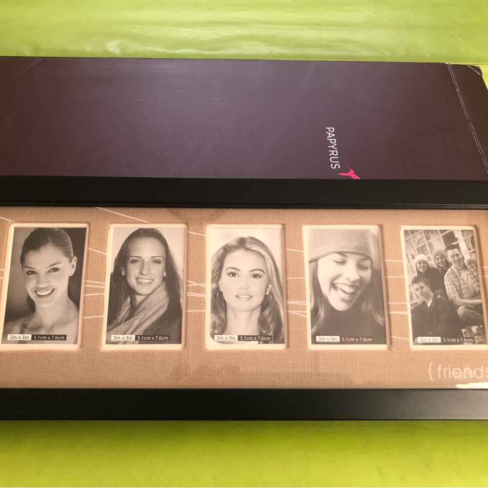 Papyrus Multi-Photo Display Frame in Black and Cream